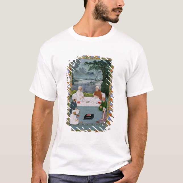 Mystical conversation between Sufic sheikhs T-Shirt (Front)