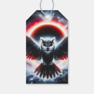 Mystical Cosmic Celestial Owl Gift Tags