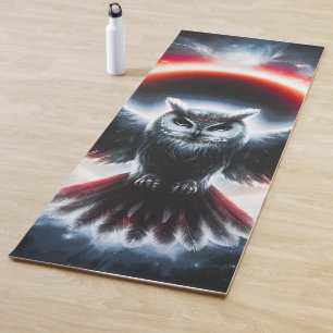 Mystical Cosmic Celestial Owl Yoga Mat