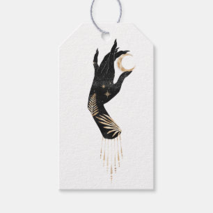 Mystical Cosmic Moon and Stars Gift Tags