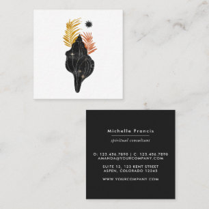 Mystical Cosmic Nautical Square Business Card