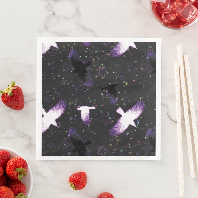 Mystical Crows Napkin (Insitu)