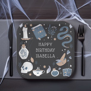 Mystical Crystal Fortune Teller Birthday Party Paper Plate