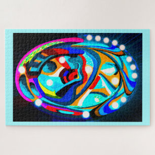 Mystical decorated egg art jigsaw puzzle