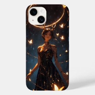 Mystical Deer Girl iPhone 14 Case - Fantasy Anime