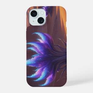Mystical Desert with Futurist City iPhone 15 Case