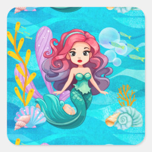 Mystical Design Square Sticker