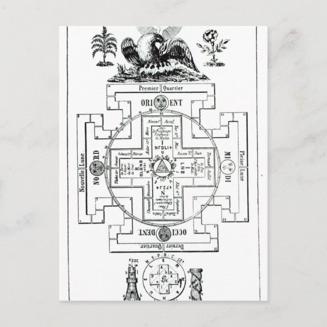 Mystical diagram of Solomon's Postcard (Front)