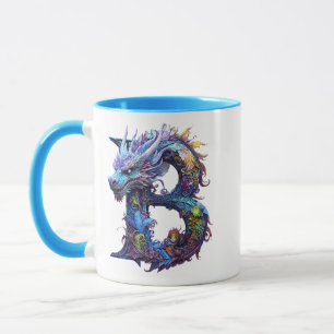 Mystical Dragon - letter B Mug