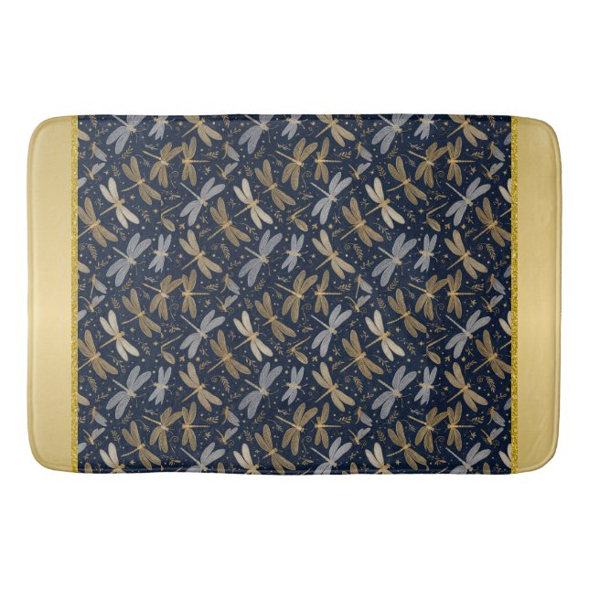 Mystical Dragonfly Bath Mat (Front)