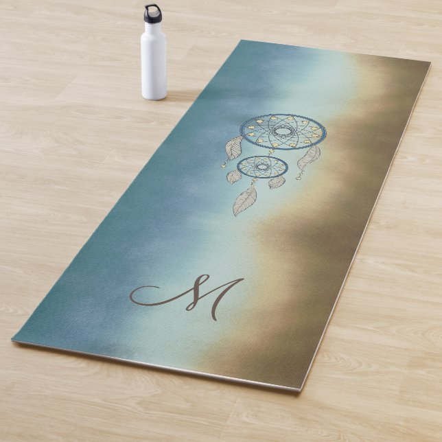 Mystical Dream Catcher Monogram Yoga Mat (In Situ)