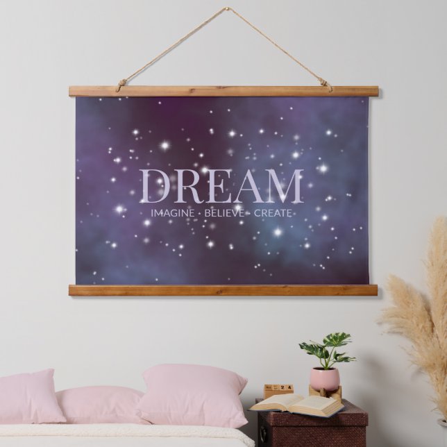 Mystical Dream Dusty Violet Hanging Tapestry (Bedroom)