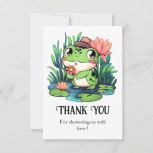Mystical Dreamy Frog Baby Shower Thank You Card