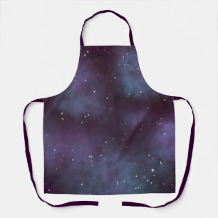 Mystical Dusty Violet Galaxy Apron