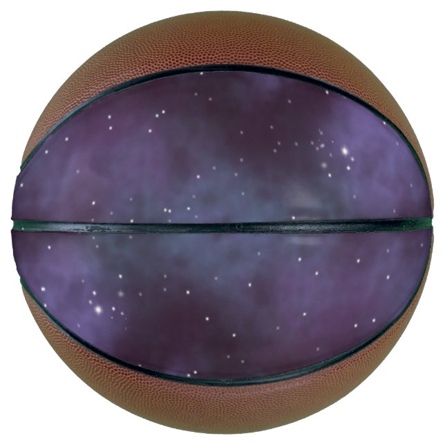 Mystical Dusty Violet Galaxy Basketball (Front)