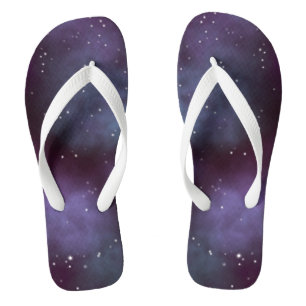 Mystical Dusty Violet Galaxy Thongs
