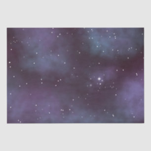 Mystical Dusty Violet Galaxy Tissue Paper