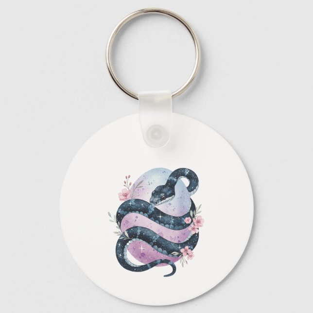 Mystical  Easter snake Key Ring (Front)