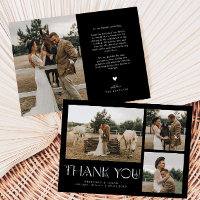 Mystical Elegance Photo Collage Wedding Black