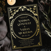 Mystical Elegant Gold Tarot Gothic Wedding