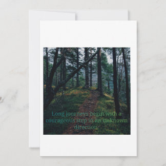 Mystical Emerald Forest Nature Greeting Card