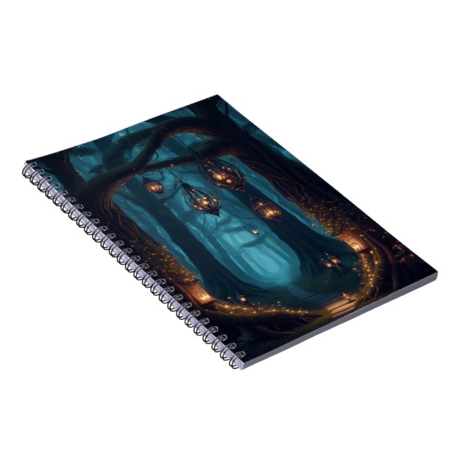 Mystical Enchanted Forest  Enchanting Nature  Notebook (Right Side)
