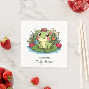 Mystical Enchanted Frog Baby Shower Napkin