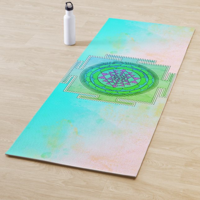 Mystical Enchanting Yantra Symbol Yoga Mat (In Situ)