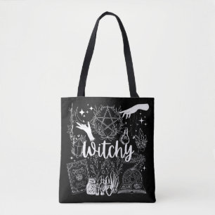 Mystical Enchantment: Witchy Design Delight Tote Bag