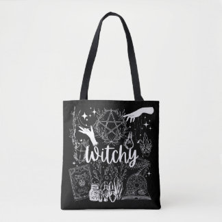 Mystical Enchantment: Witchy Design Delight Tote Bag