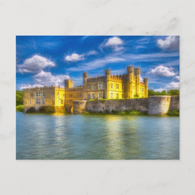 Mystical English Castle Art Postcard (Front)