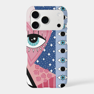 Mystical Evil Eye Heart Pop Art Retro Celestial