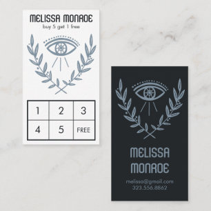Mystical Eye Herbal Vines Magical Boho Loyalty Card