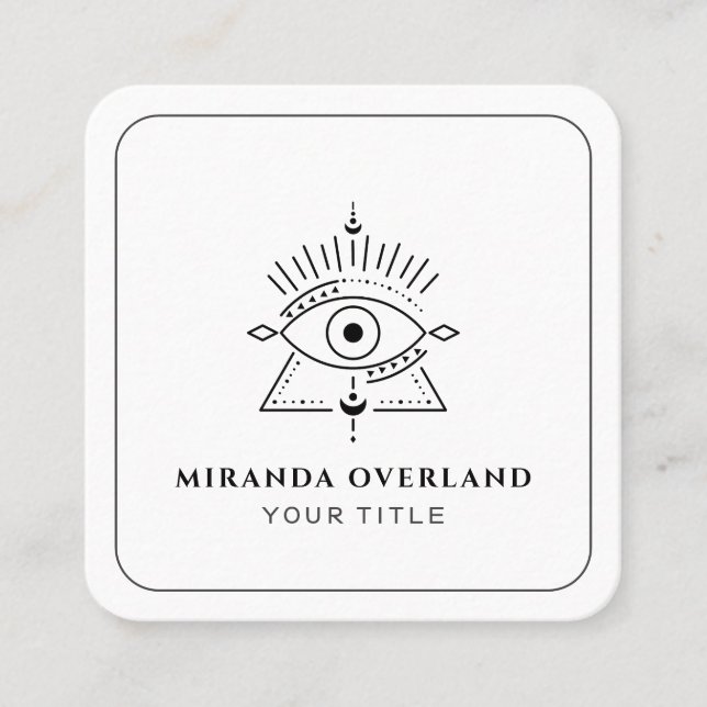 Mystical Eye Logo Business Card (Front)