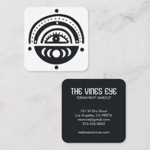 Mystical Eye Moons Rainbow Magical Boho  Square Business Card