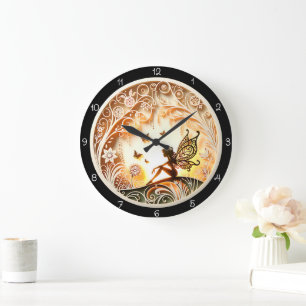 Mystical Fairy Woodland Timepiece Large Clock