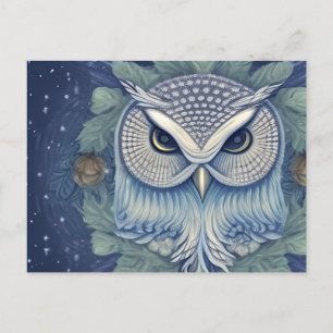 Mystical Fantasy Forest Owl Postcard