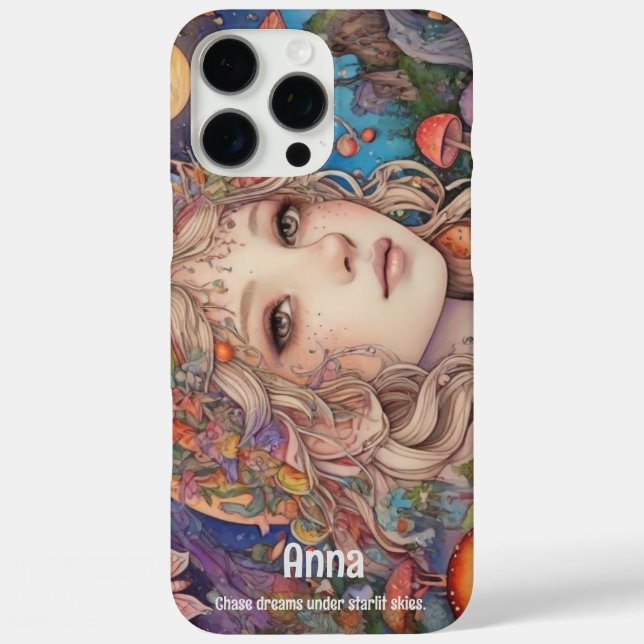 Mystical Fantasy Girl - Custom Magical Case-Mate iPhone Case (Back)