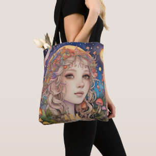 Mystical Fantasy Girl - Custom Magical Tote Bag