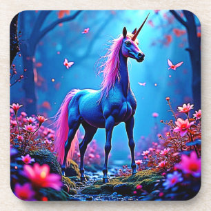 Mystical Fantasy Unicorn Art Coaster
