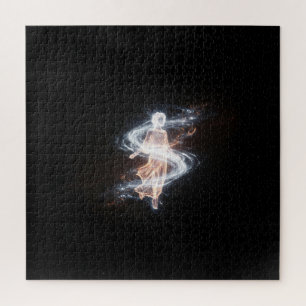 Mystical Female Spirit in Deep Dark Space Jigsaw Puzzle