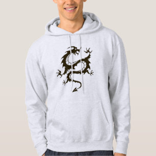 Mystical Fire Dragon   Fantasy Art Illustration Hoodie