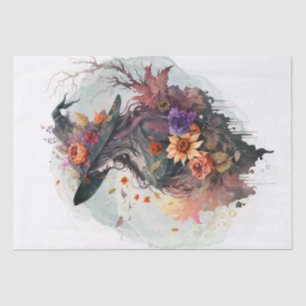 Mystical Floral Witch Tissue Paper