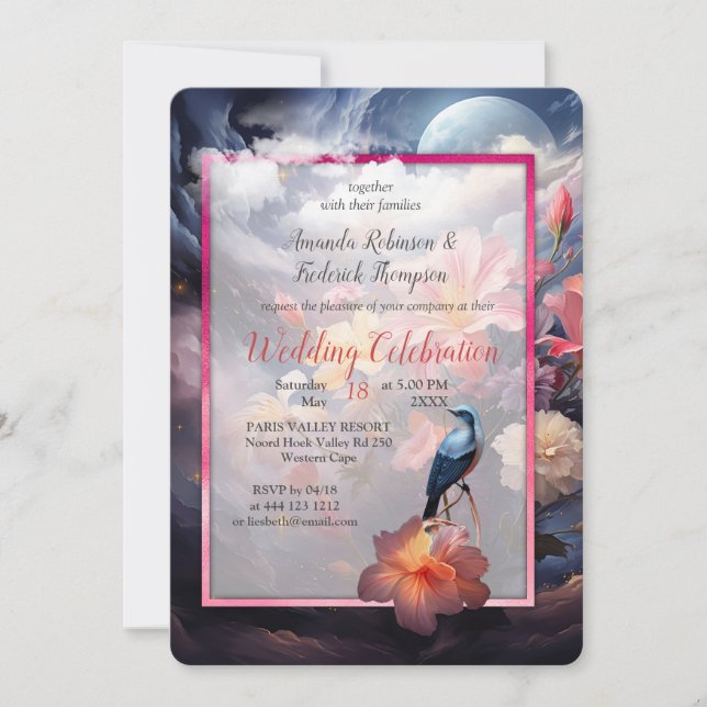 Mystical Flowers of the Supernatural Realm  Invitation (Front)