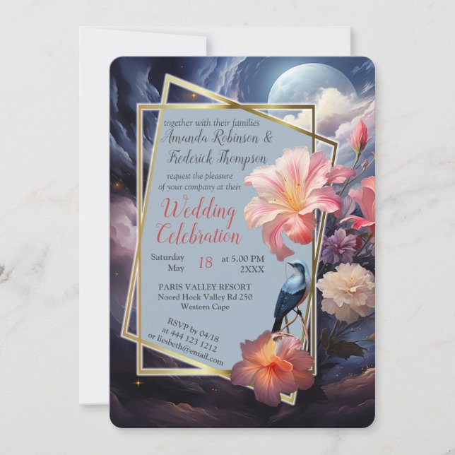 Mystical Flowers of the Supernatural Realm  Invitation (Front)