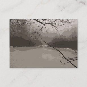 Mystical Fog over Swamp ATC Business Card