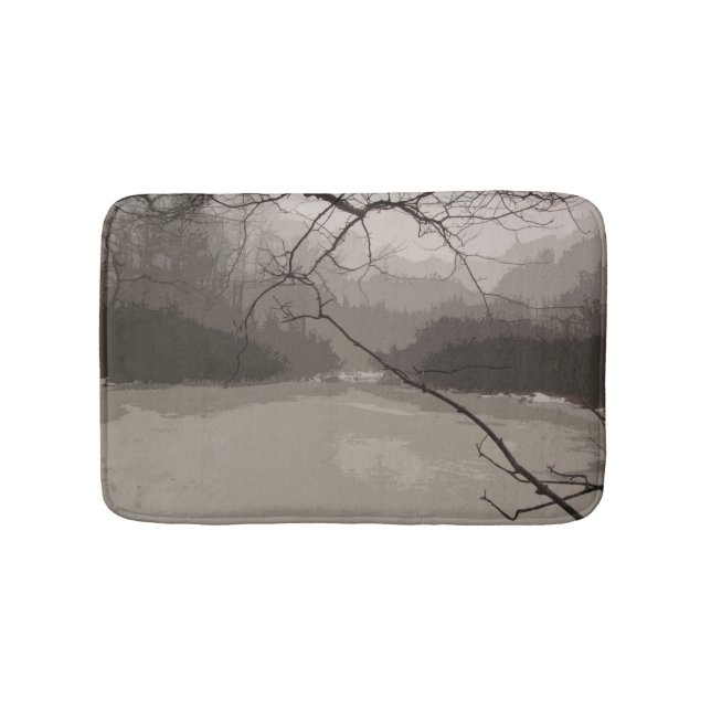 Mystical Fog over Swamp Bath Mats (Front)