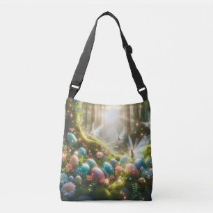 Mystical Forest Fairy Magical Spring Eggs Crossbody Bag