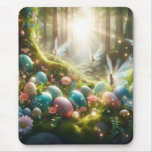 Mystical Forest Fairy Magical Spring Eggs Mouse Pad