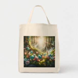 Mystical Forest Fairy Magical Spring Eggs Tote Bag